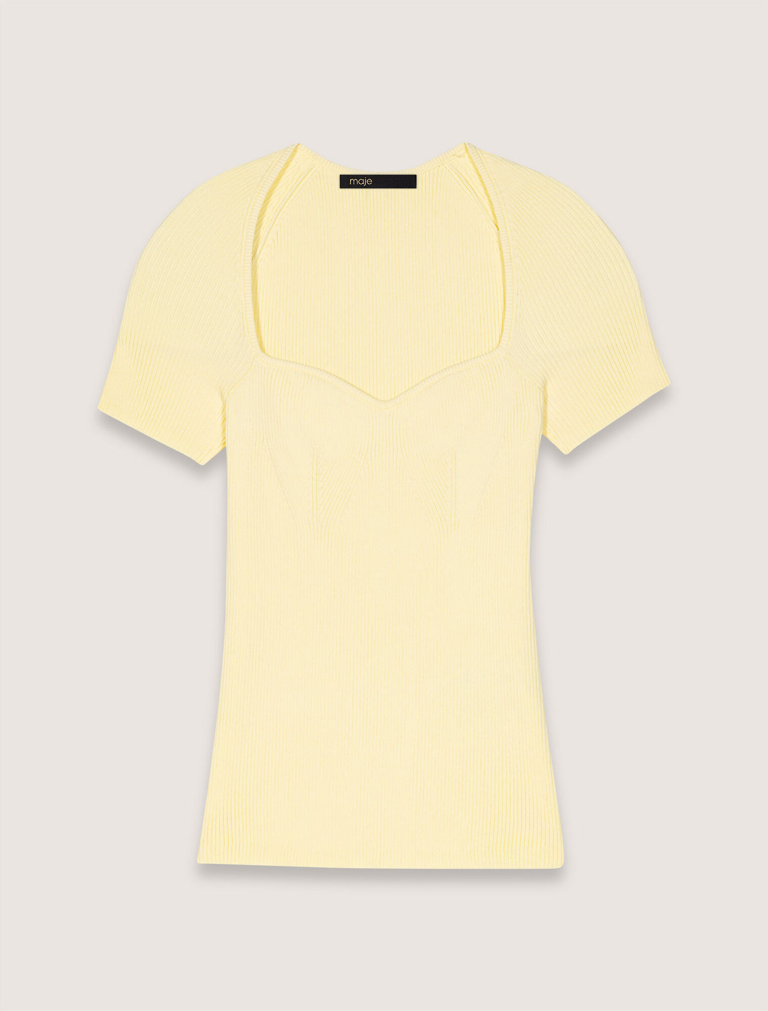 Rib knit top