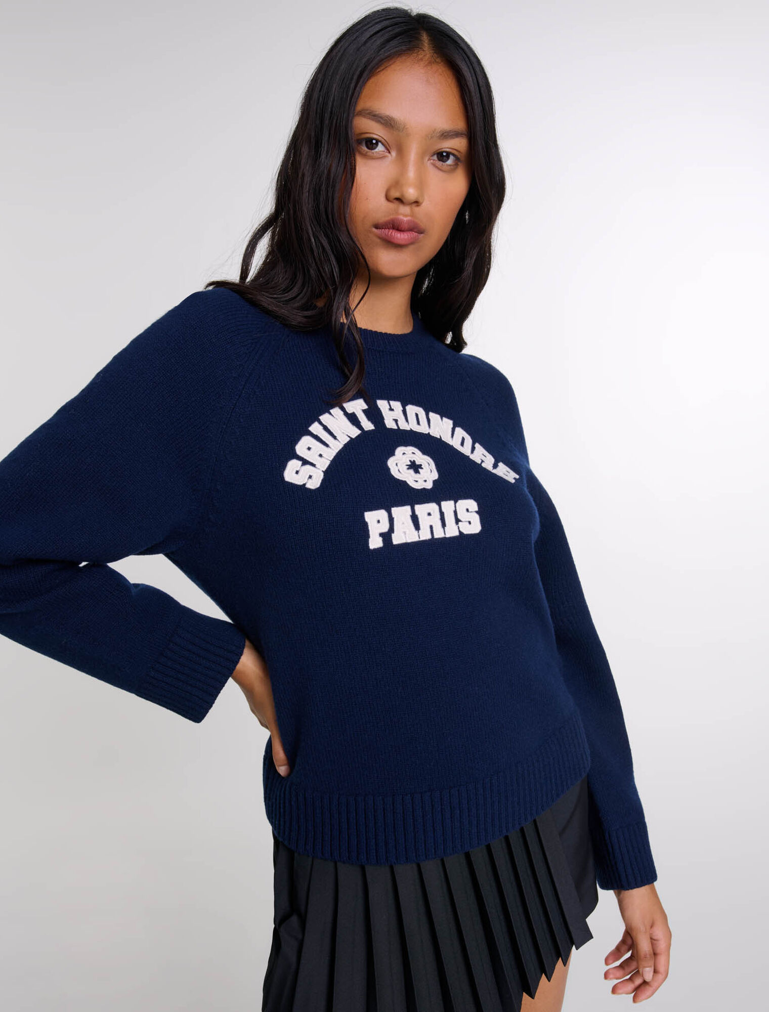 Wool-blend jumper