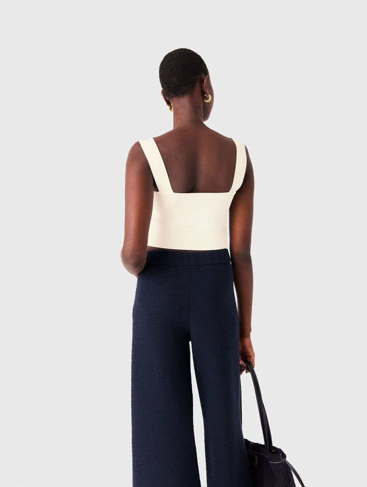 Knit crop top