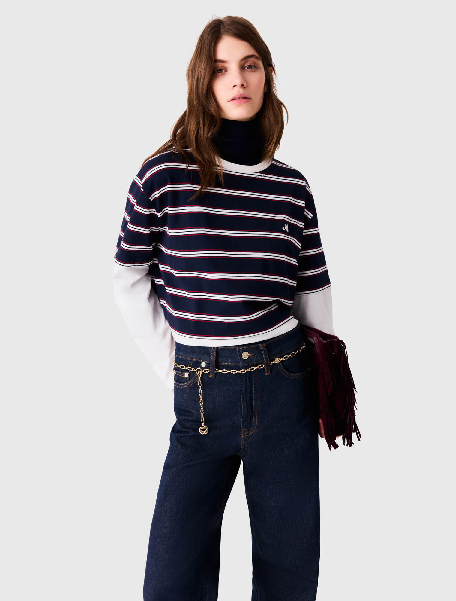 Layered-effect T-shirt