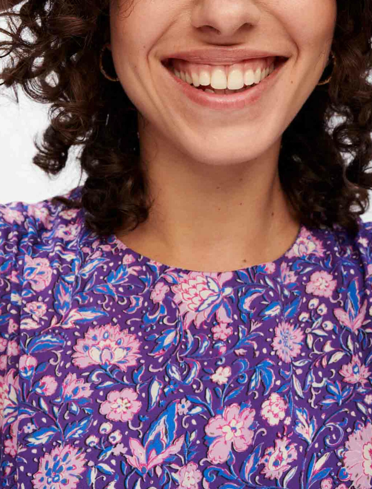 Dahlia printed viscose dress