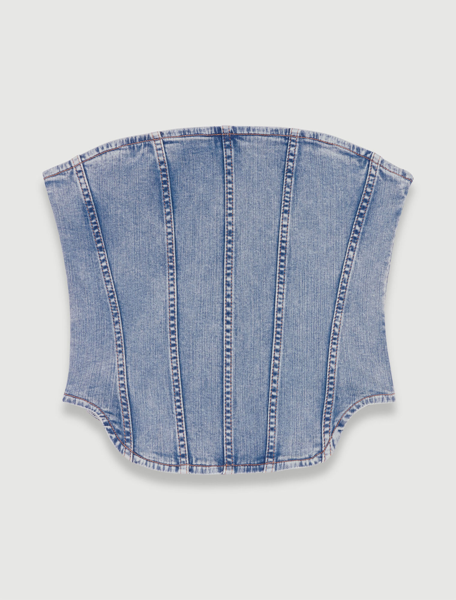 Denim bustier