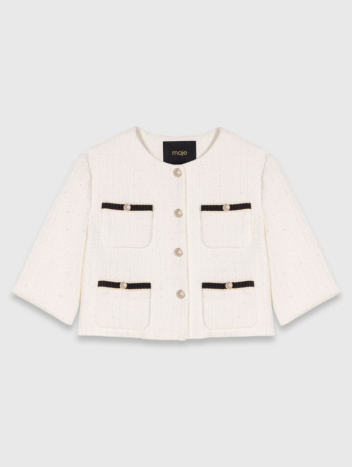 Short tweed jacket