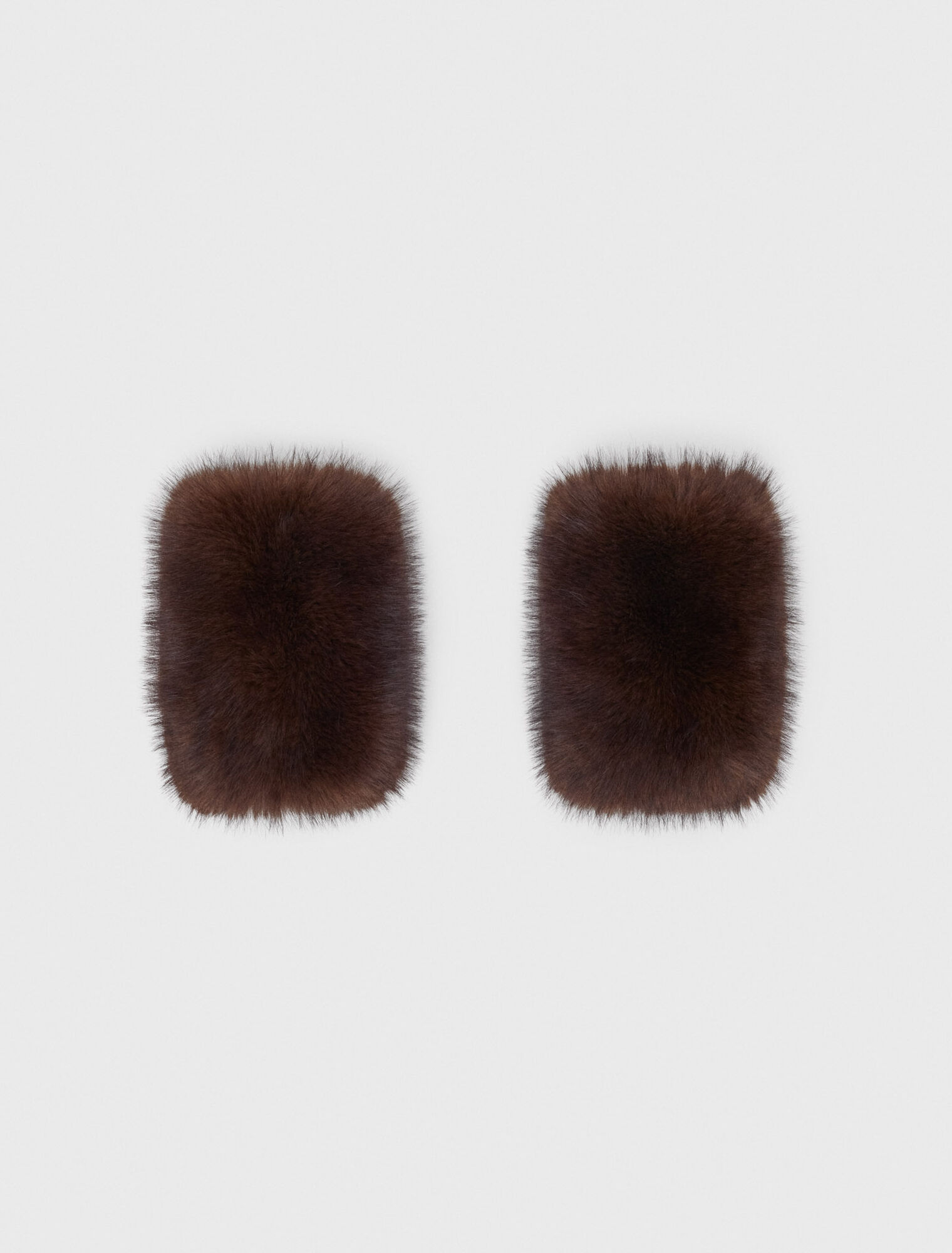 Faux fur cuffs
