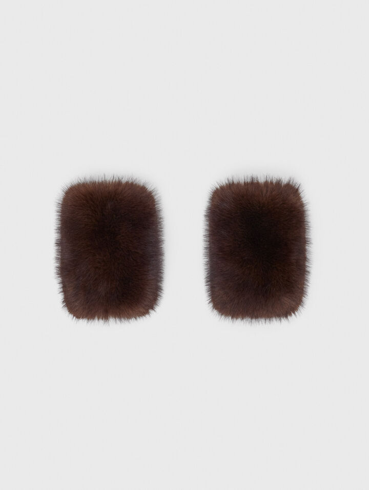 Faux fur cuffs