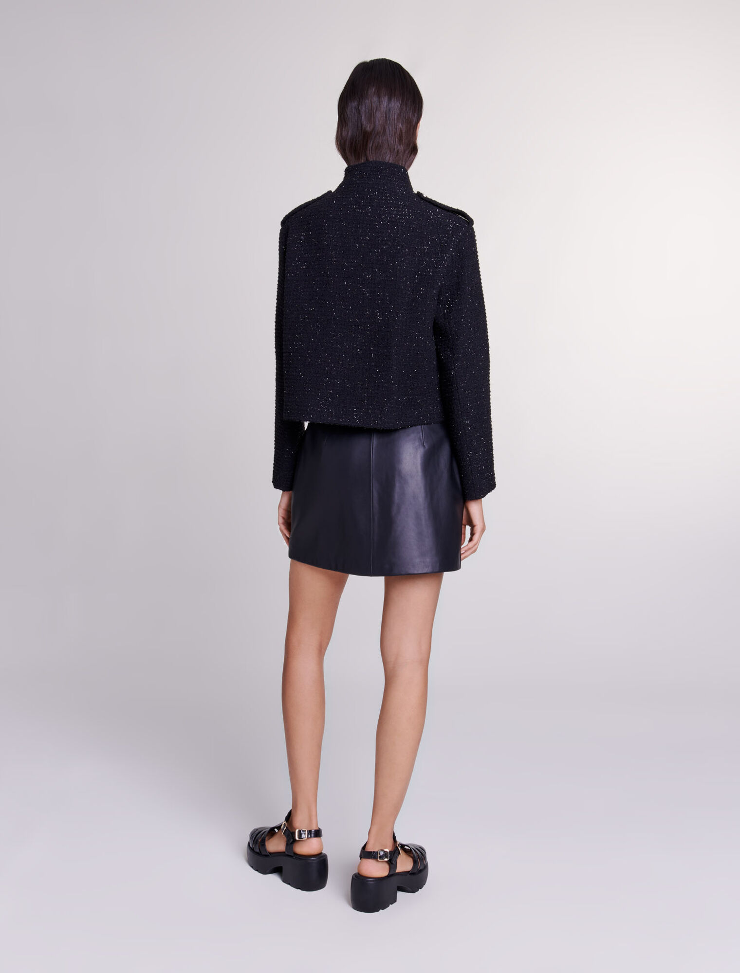 Short tweed jacket