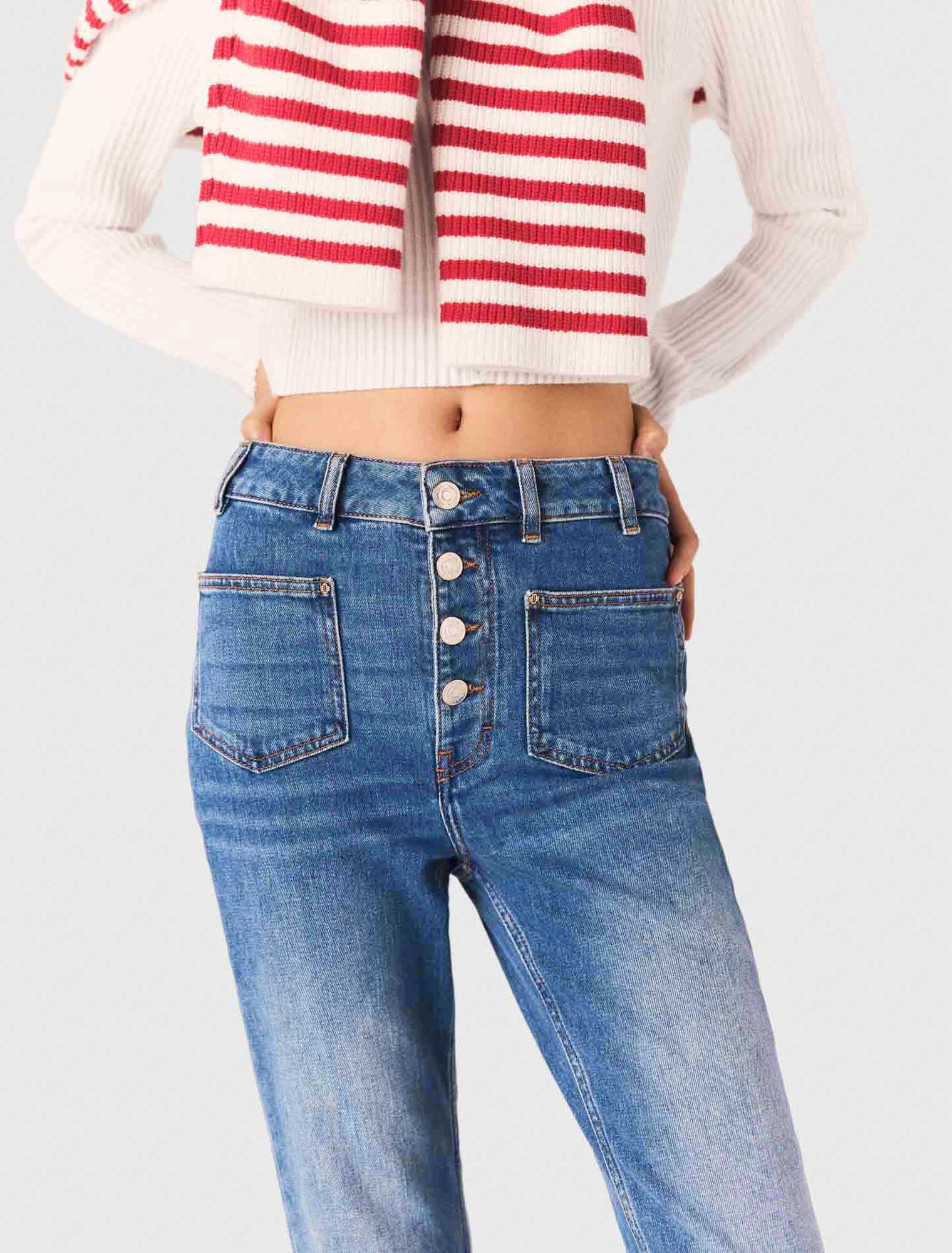 Vaqueros denim con bolsillos