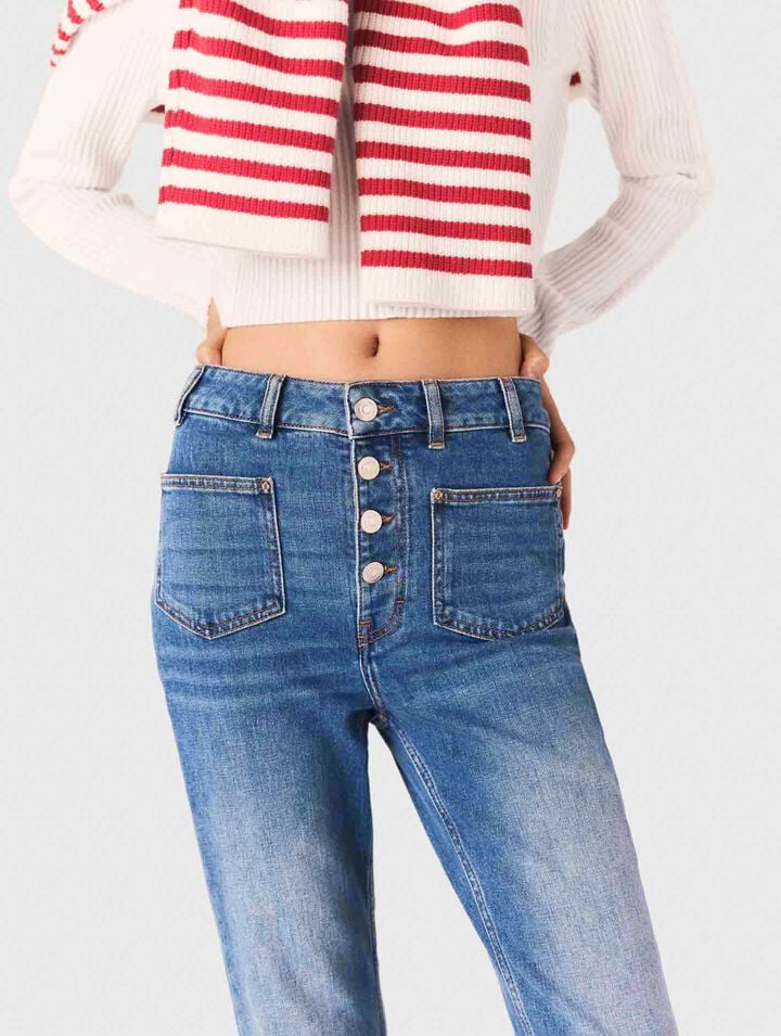 Vaqueros denim con bolsillos