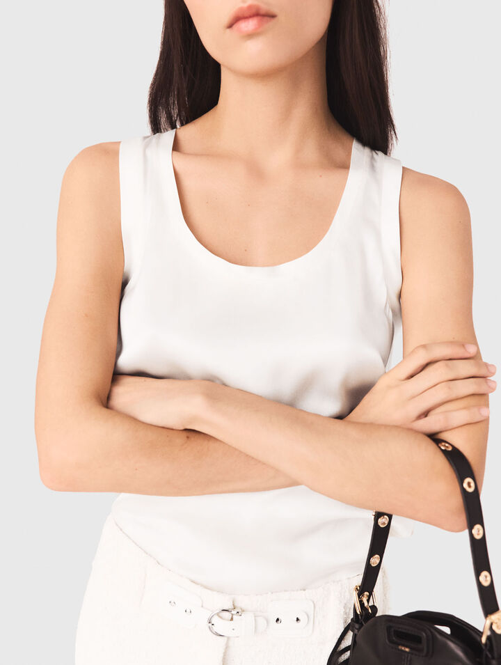 Silk tank top
