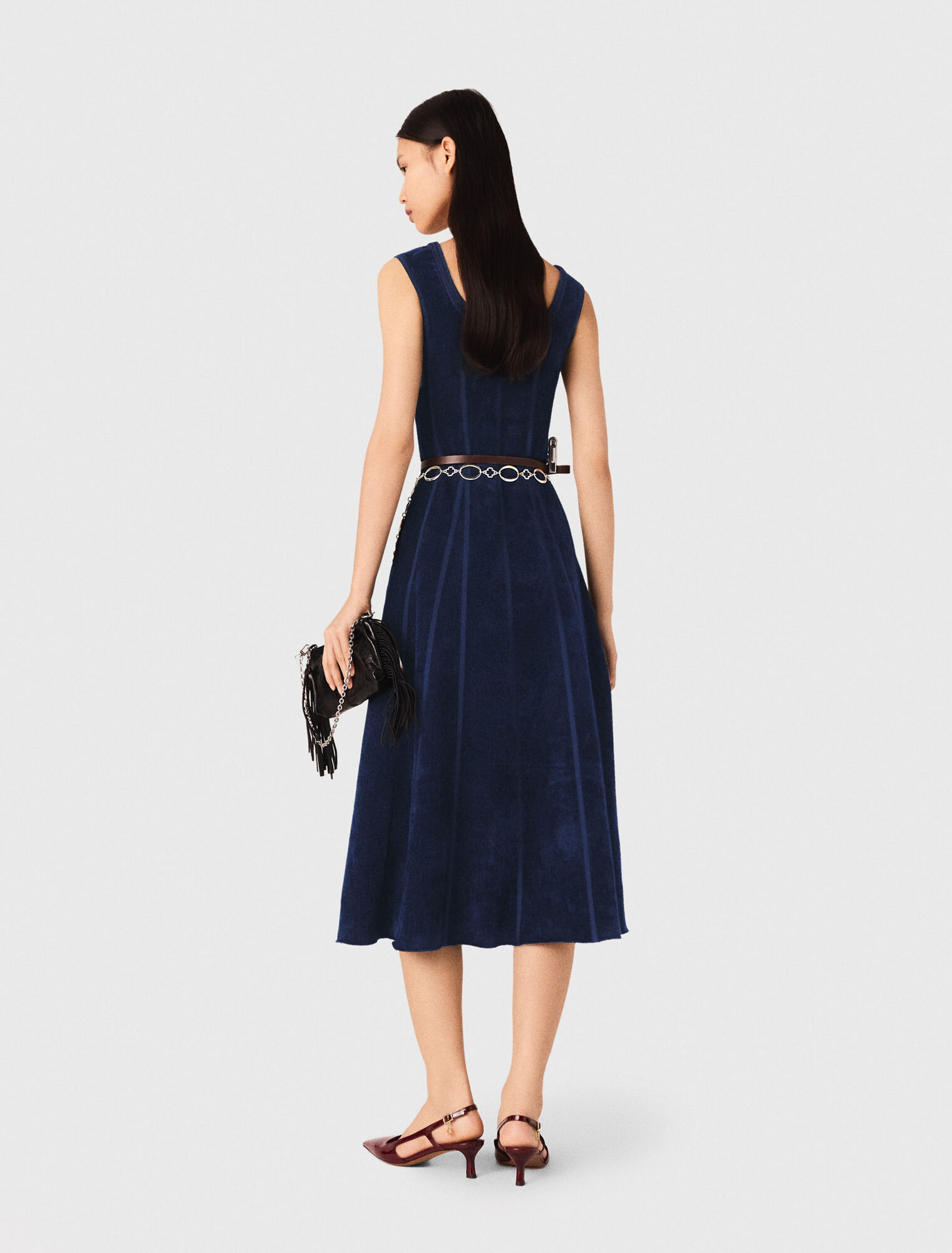 Velvet maxi dress