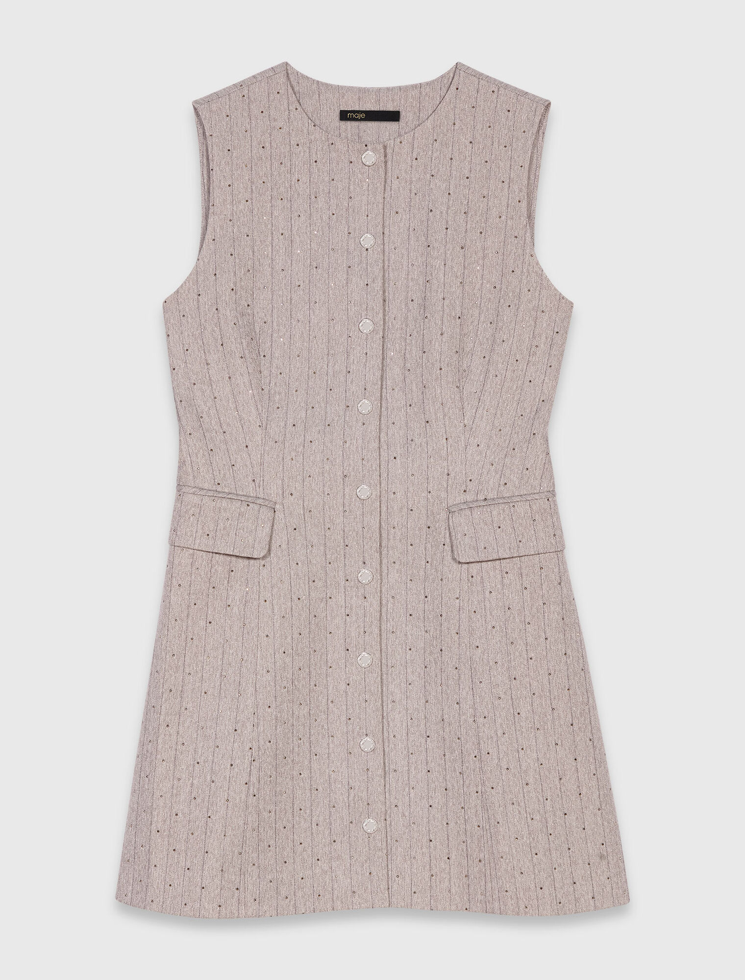 Short rhinestone suit dress