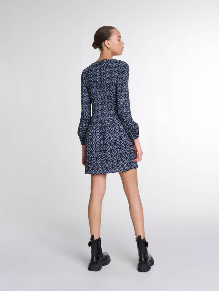 Short Clover motif dress