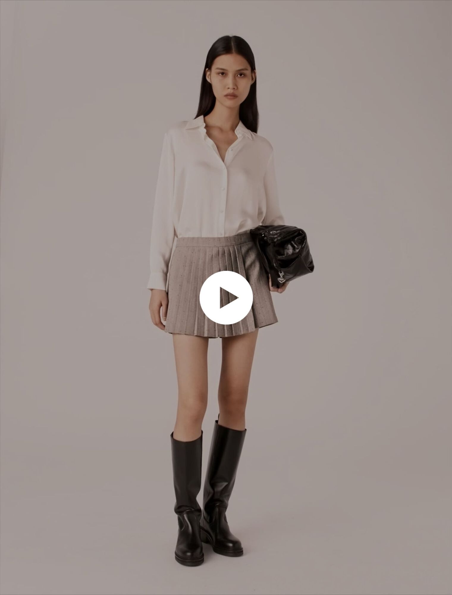 White silk shirt