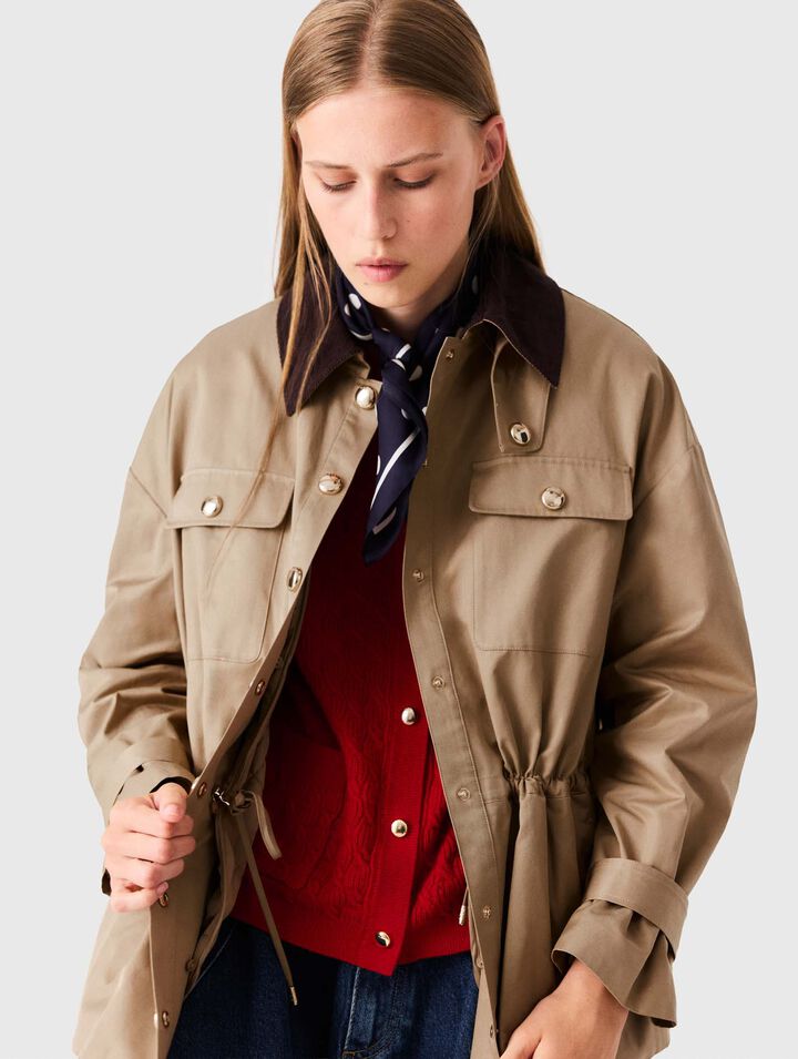 Coat with removable lining