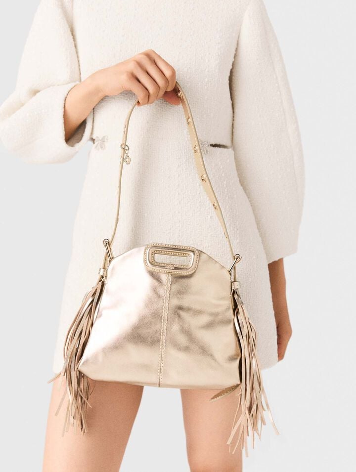 Miss M mini metallic leather bag