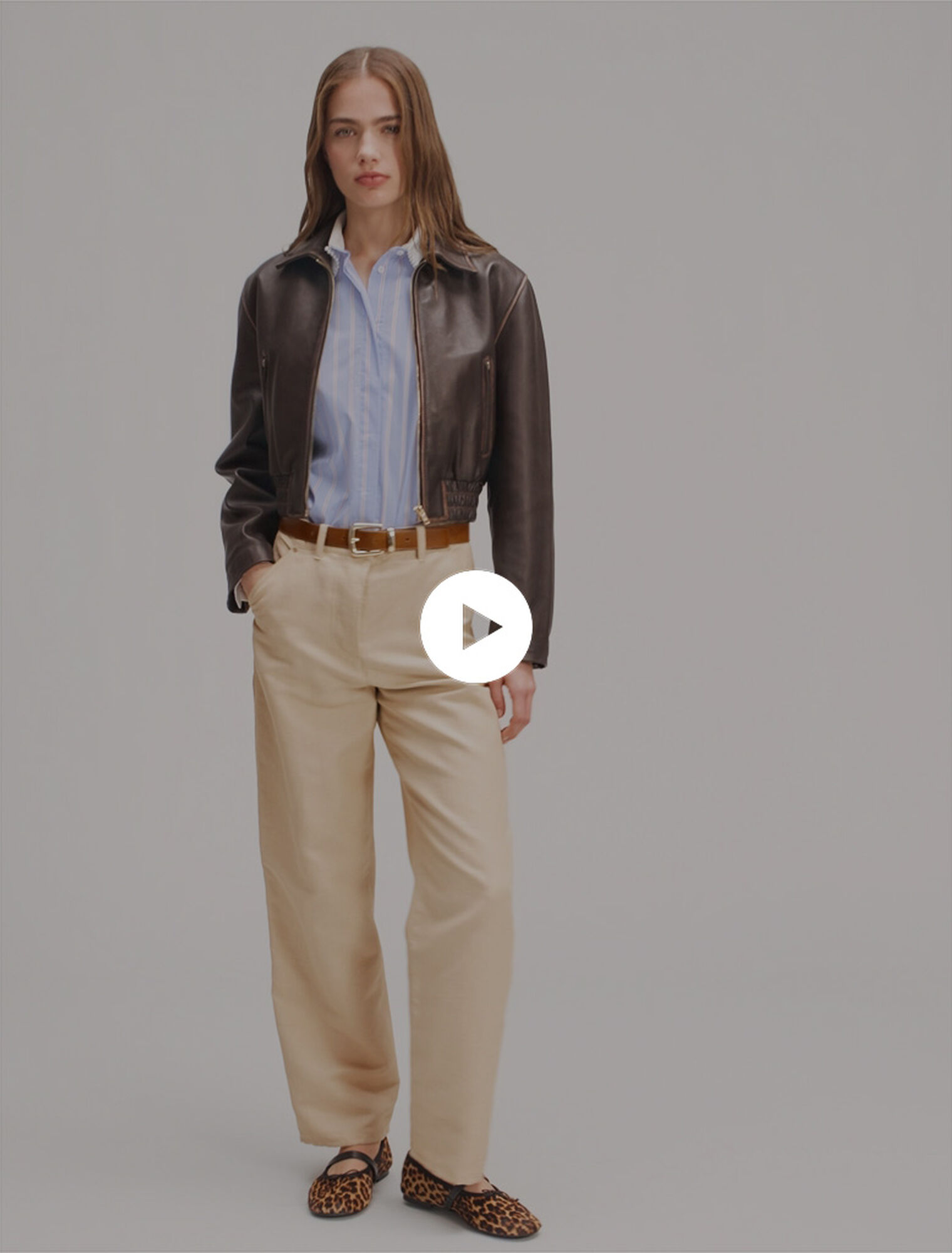 Linen and cotton suit trousers