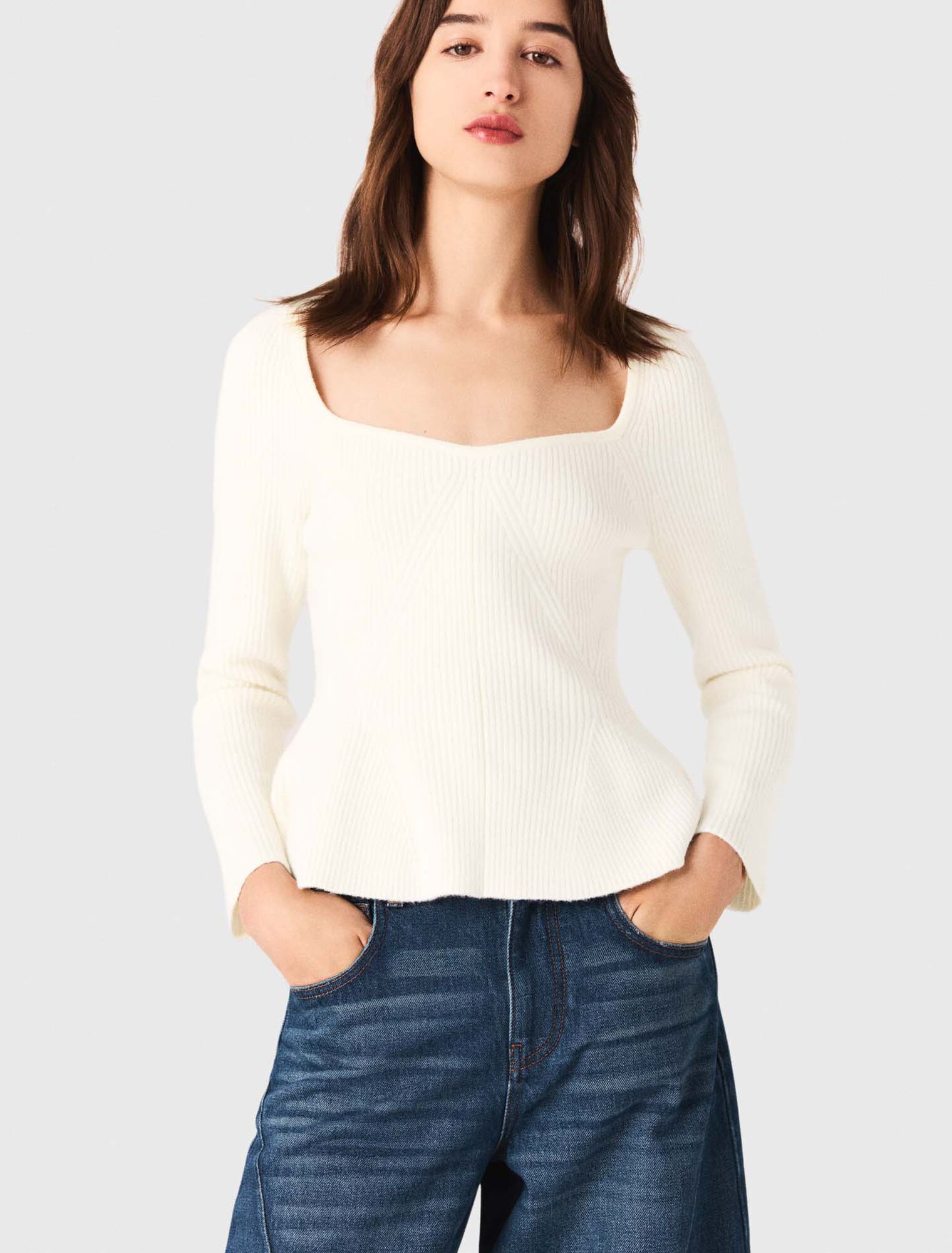 Peplum jumper