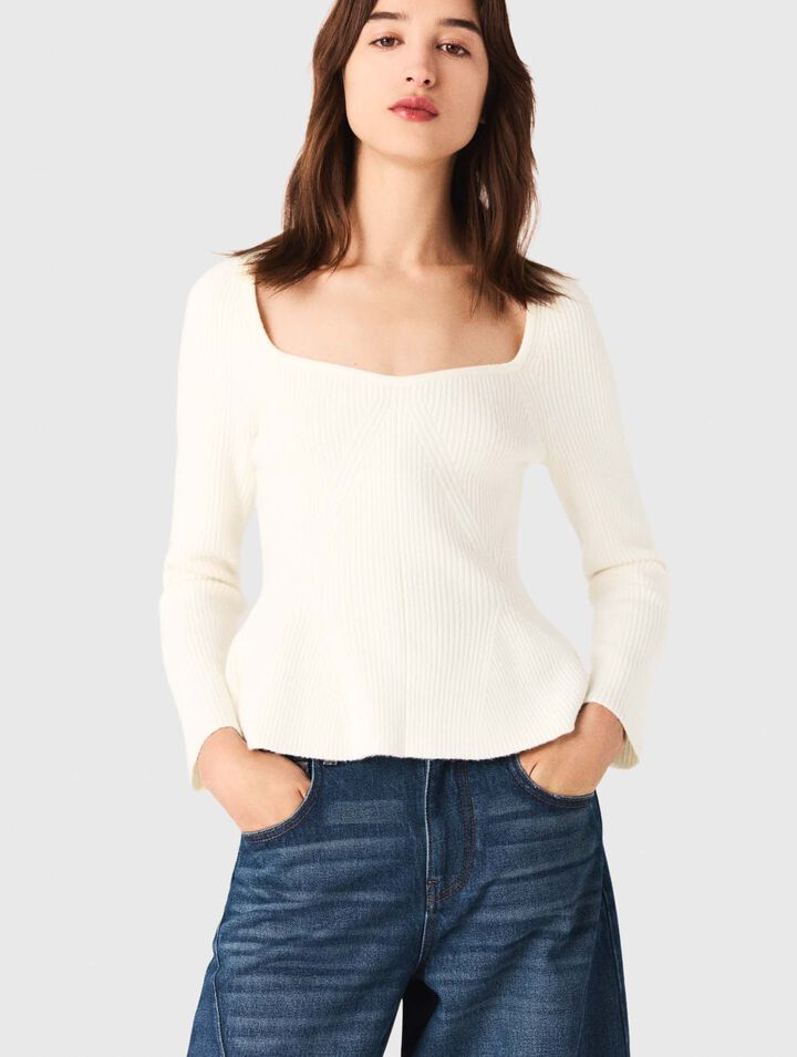 Peplum jumper