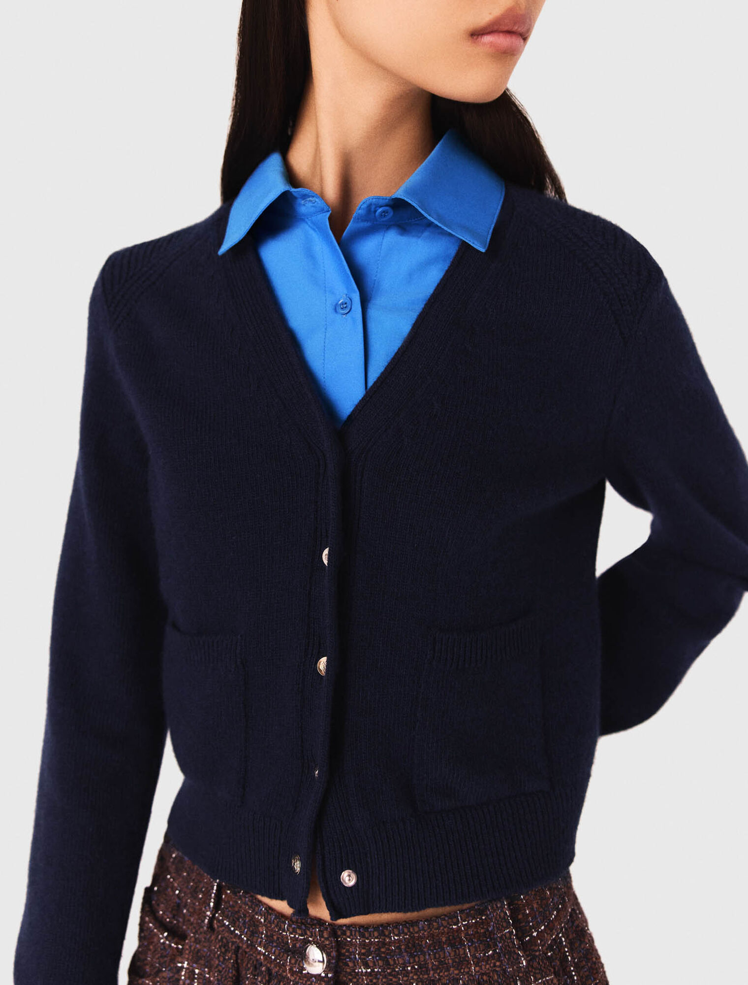 Cardigan with removable details