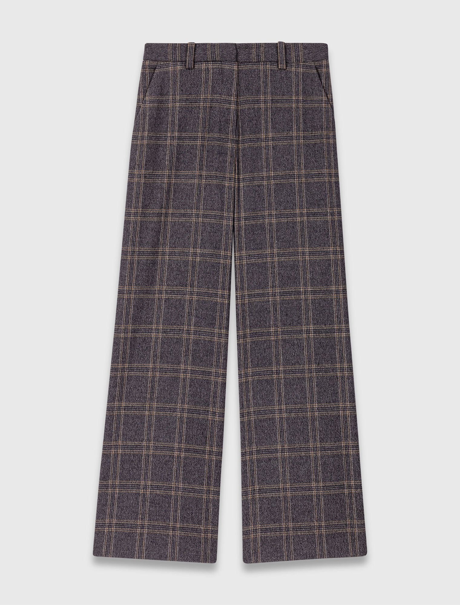 Checked suit trousers