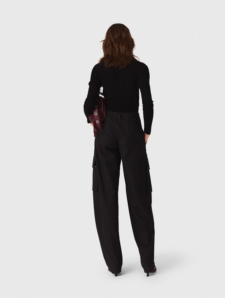 Second-skin roll-neck jumper