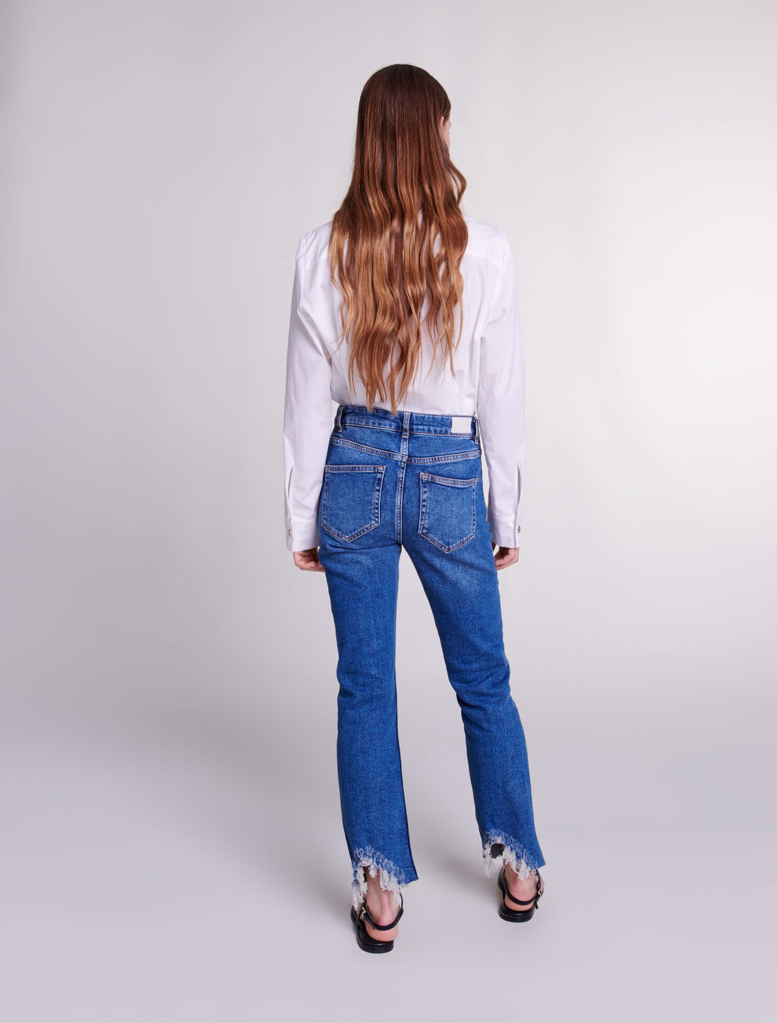 Skinny ripped jeans