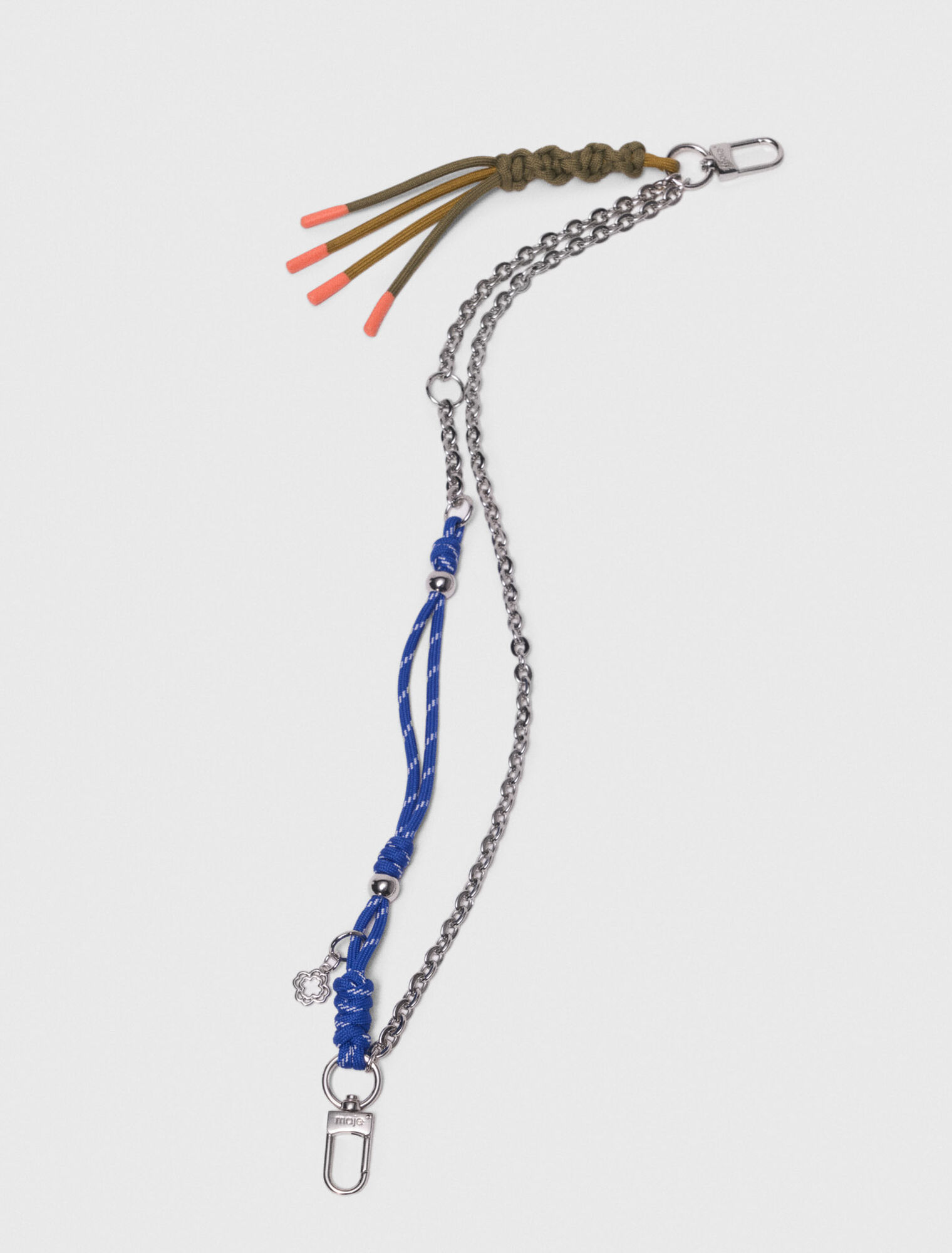 Chain & cord mix bag charms