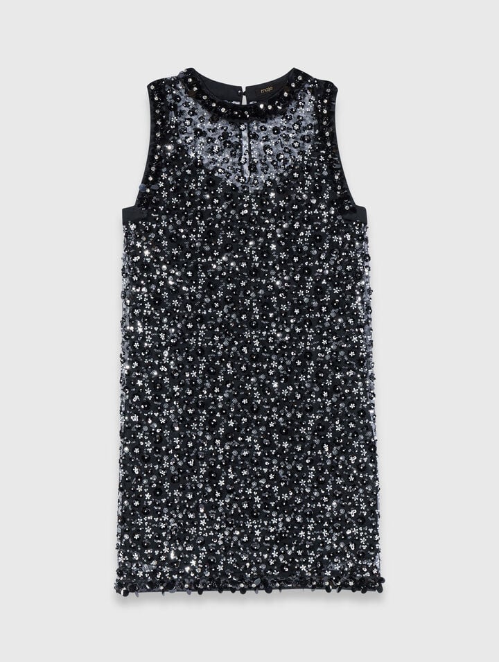 Rhinestone floral dress