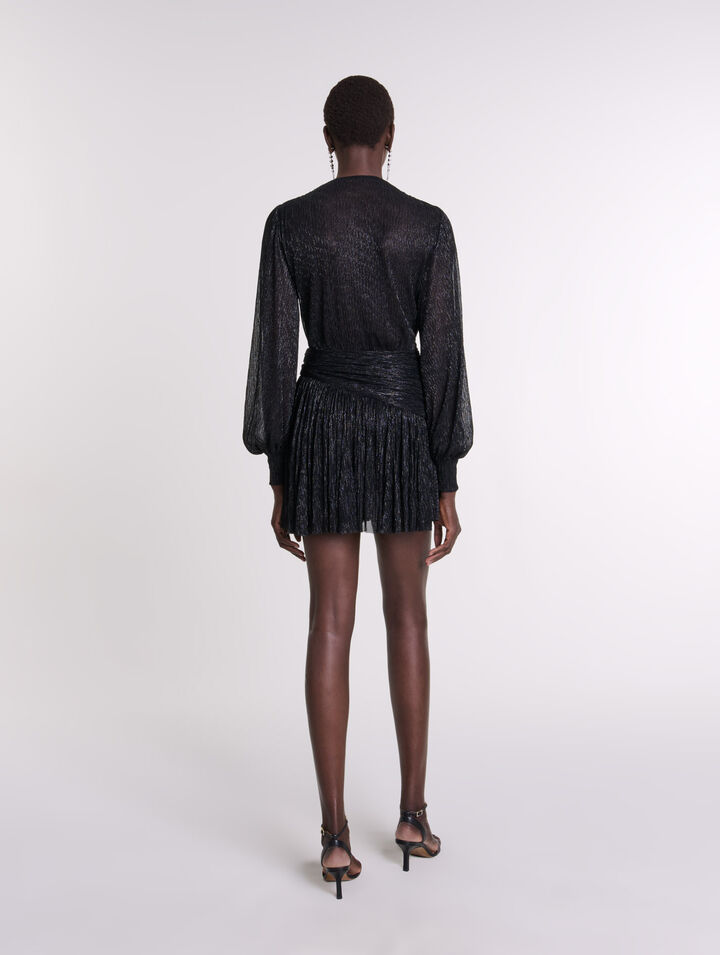Short lamé dress