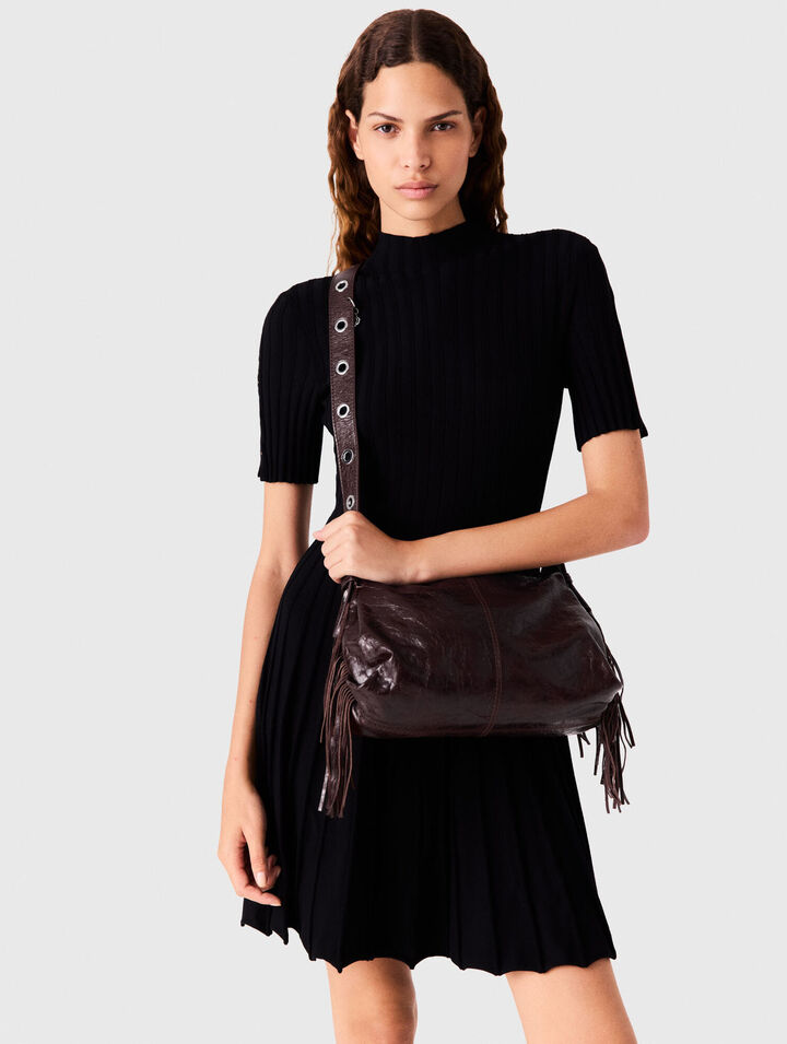 Crackled leather Miss M bag