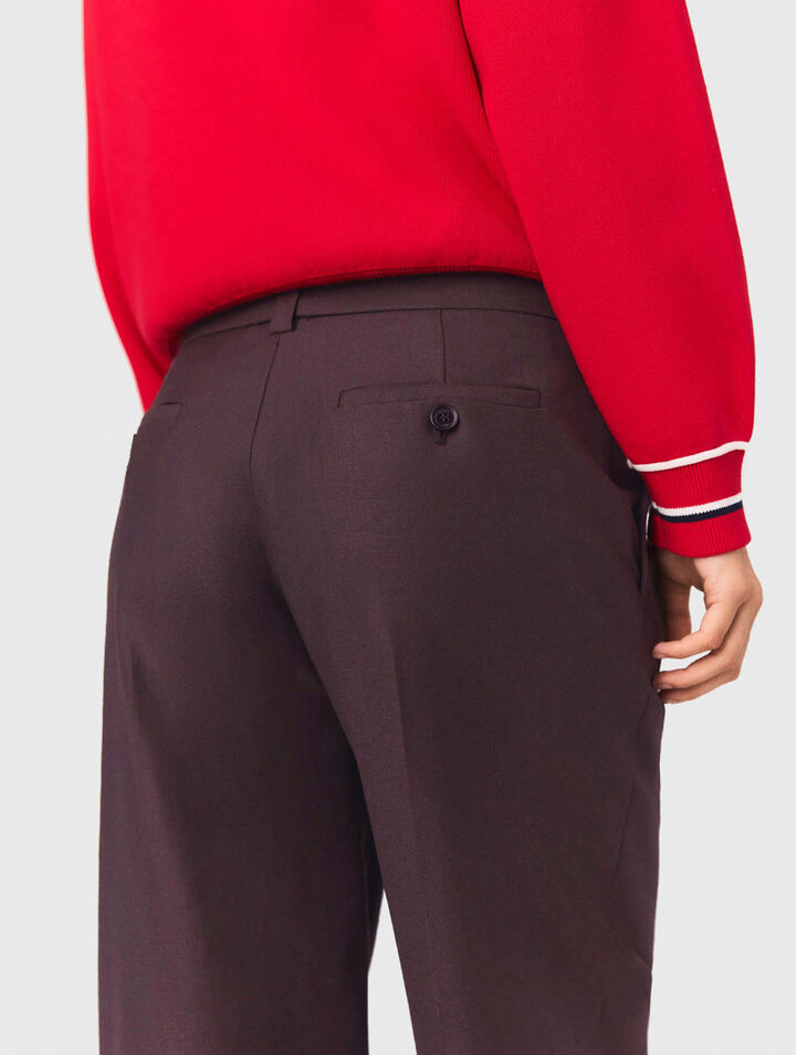 Wide-leg suit trousers