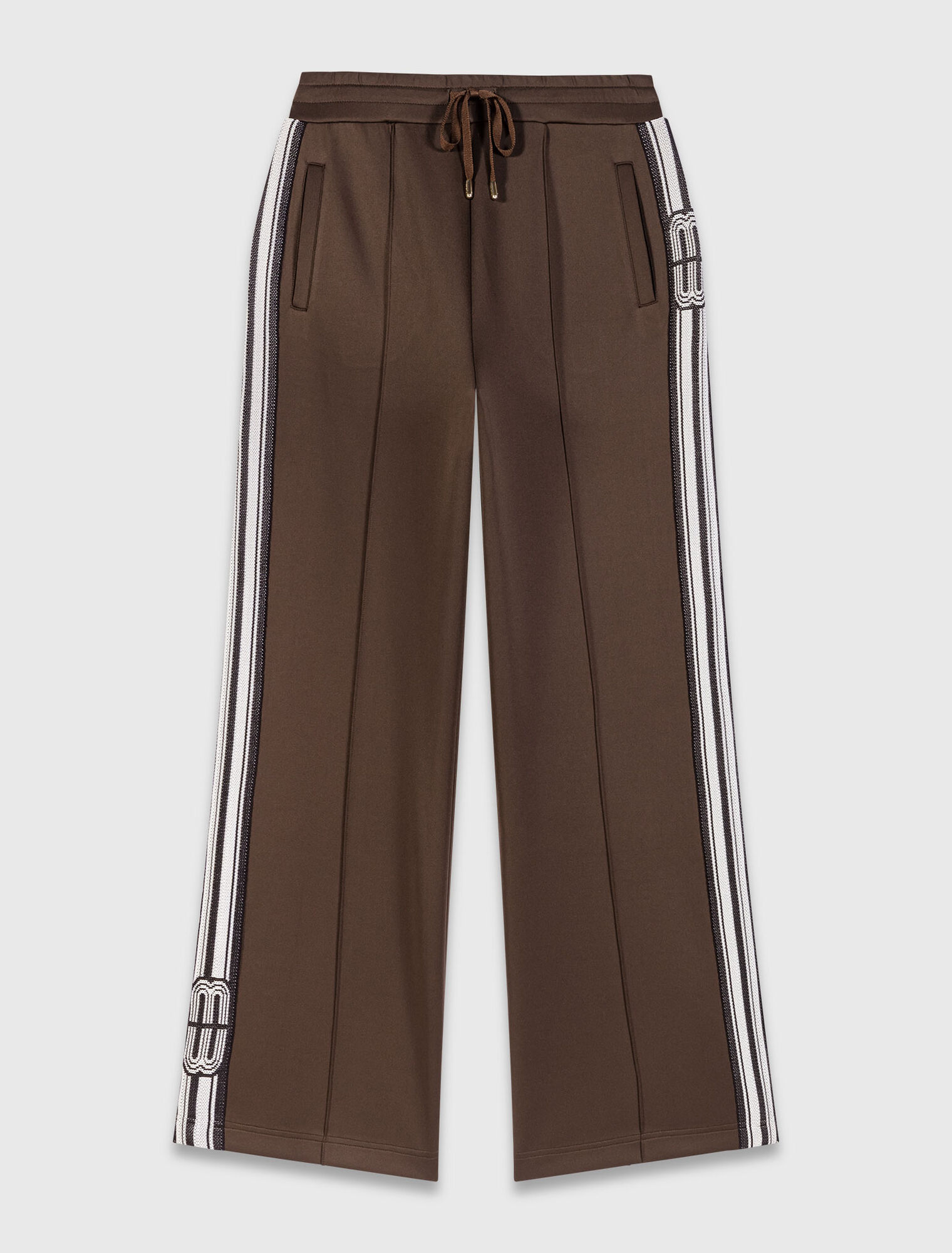 Straight-striped trousers