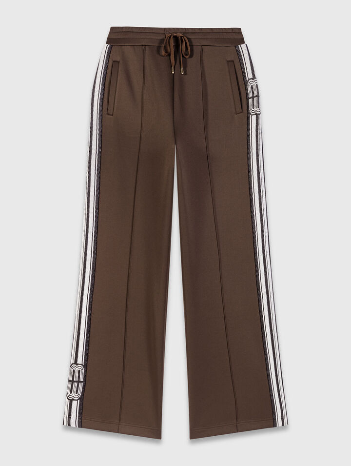 Straight-striped trousers