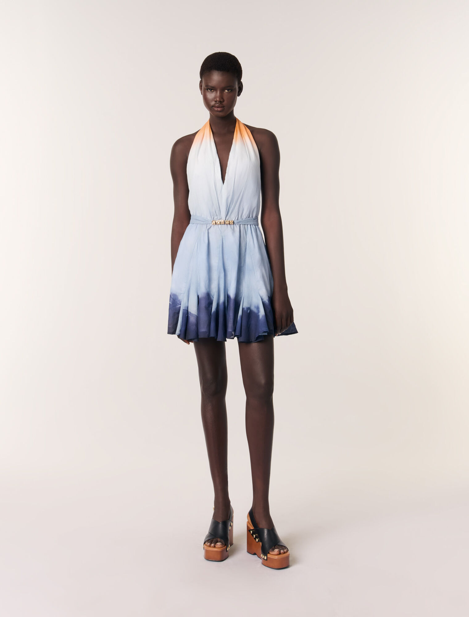 Short tie-dye dress