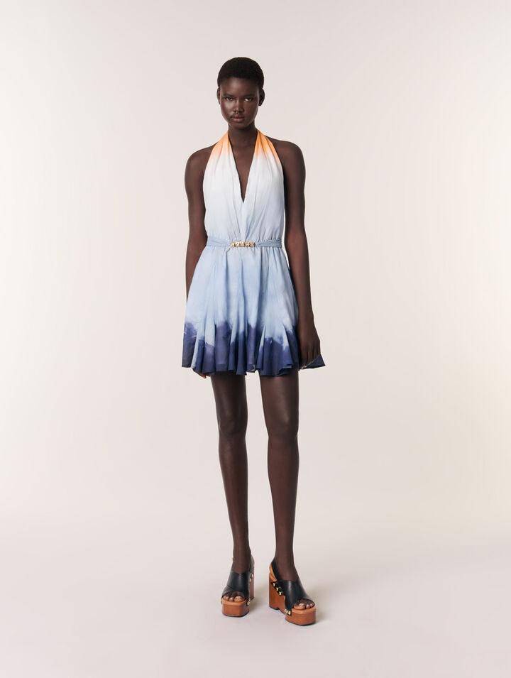 Short tie-dye dress