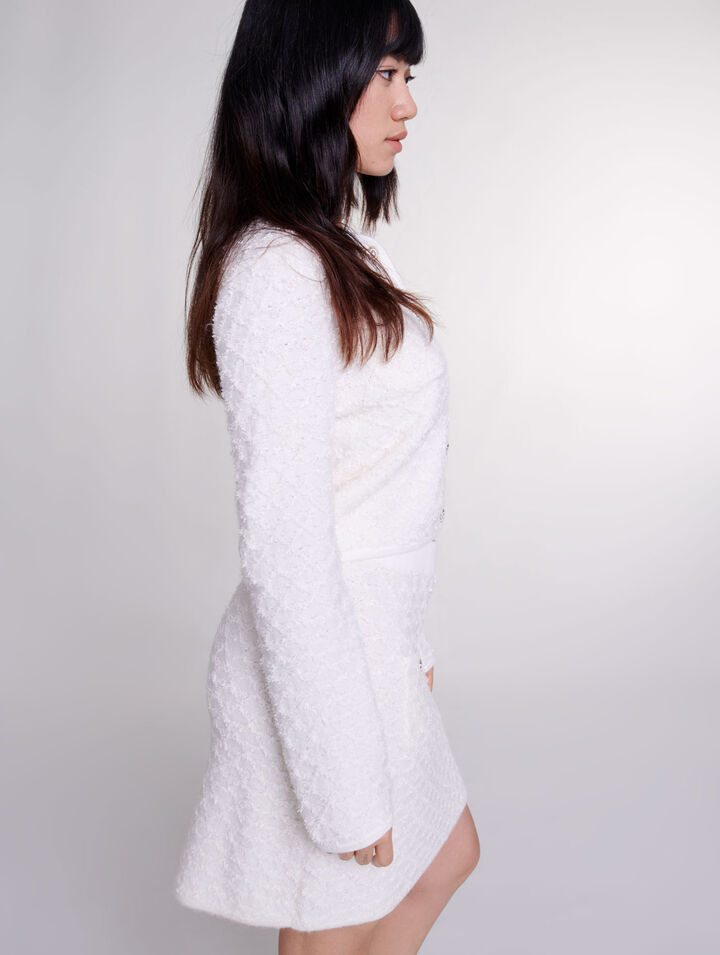 Knit mini skirt