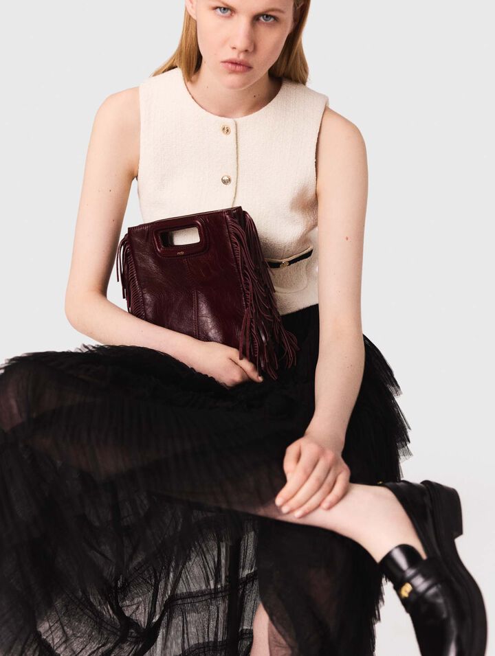 Tulle midi skirt
