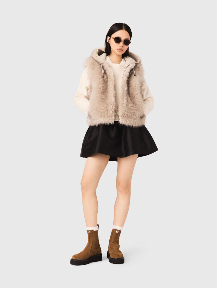 Short faux fur jacket