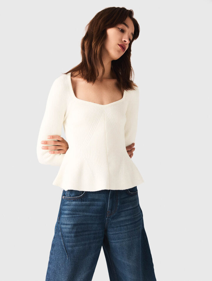 Peplum jumper
