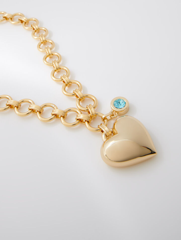 Gold heart necklace