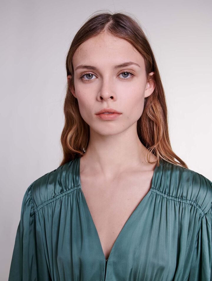 Satin-look maxi dress