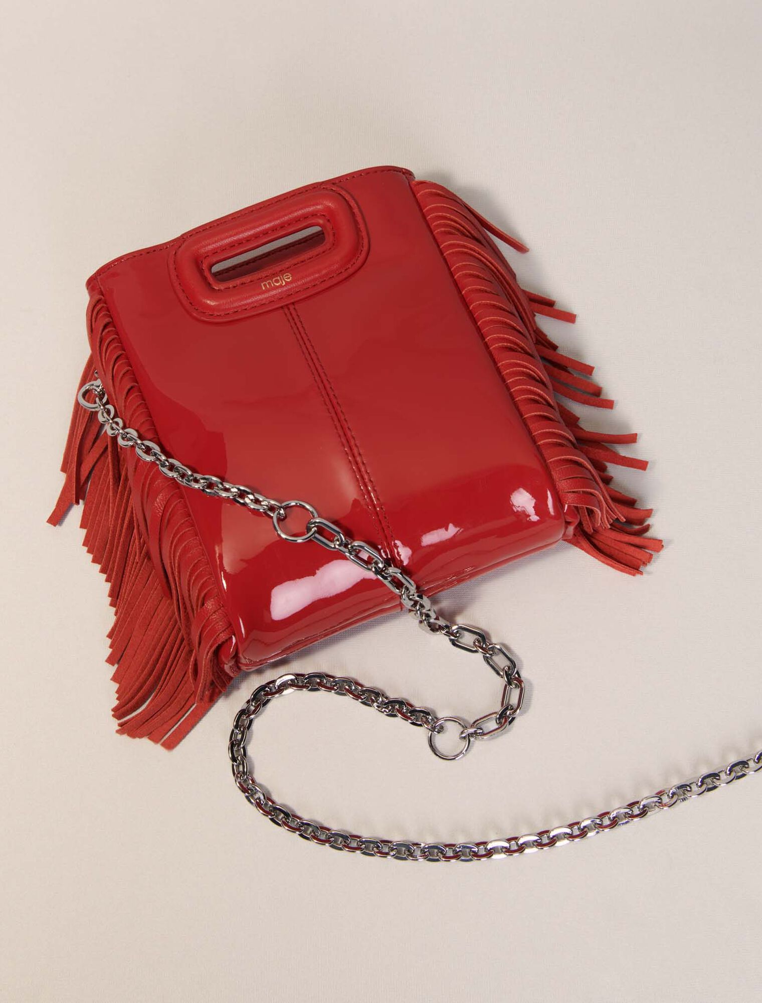 Patent leather M Mini bag