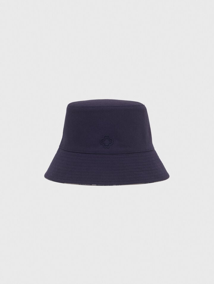 Reversible fruit print bucket hat
