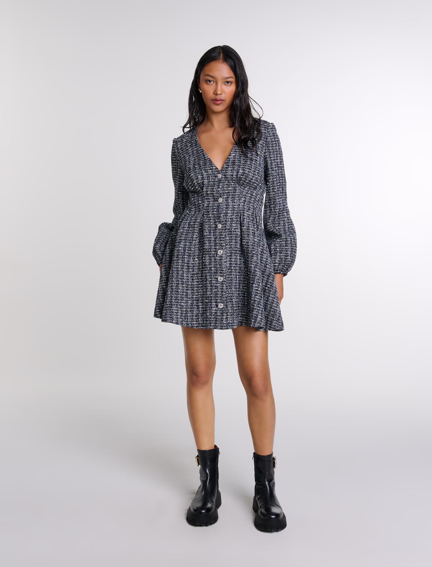 Maje gingham dress cheap