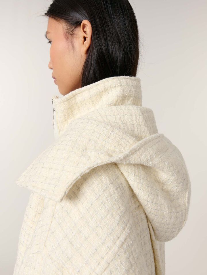 Tweed down jacket