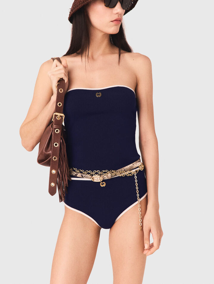 Briefs with contrasting trim