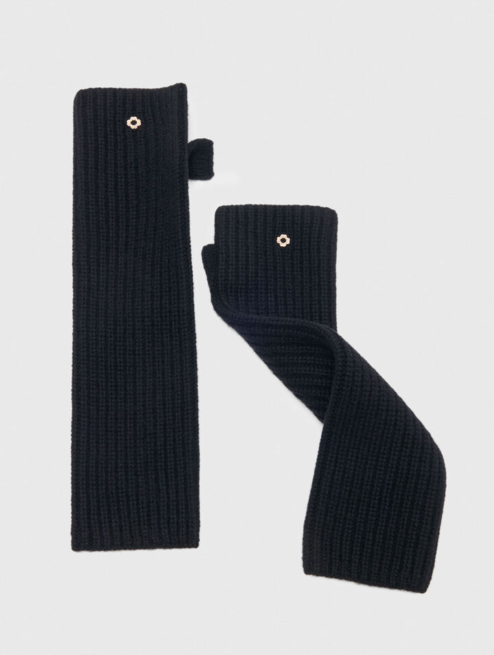 Wool and cashmere mittens