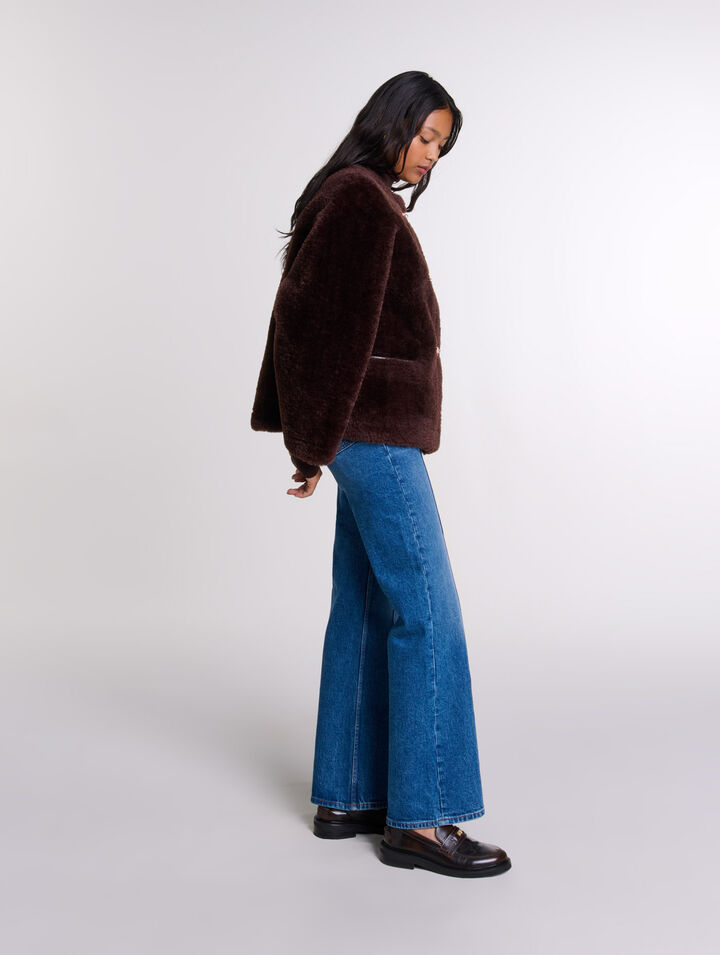 Short faux fur coat