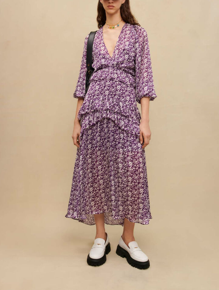 Floral print maxi dress