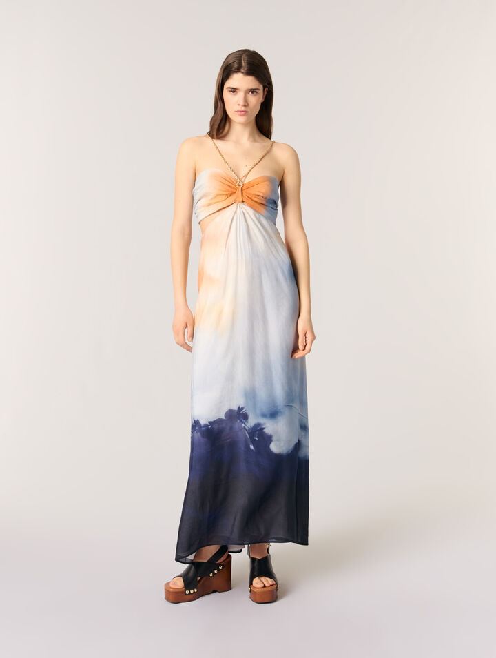 Tie-dye maxi dress